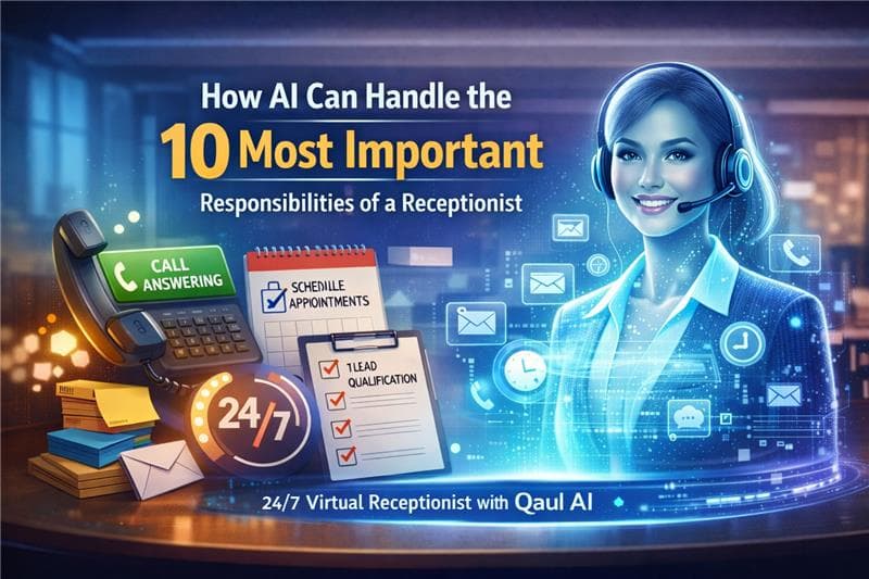 How AI Can Handle the 10 Most Important Responsibilities of a Receptionist