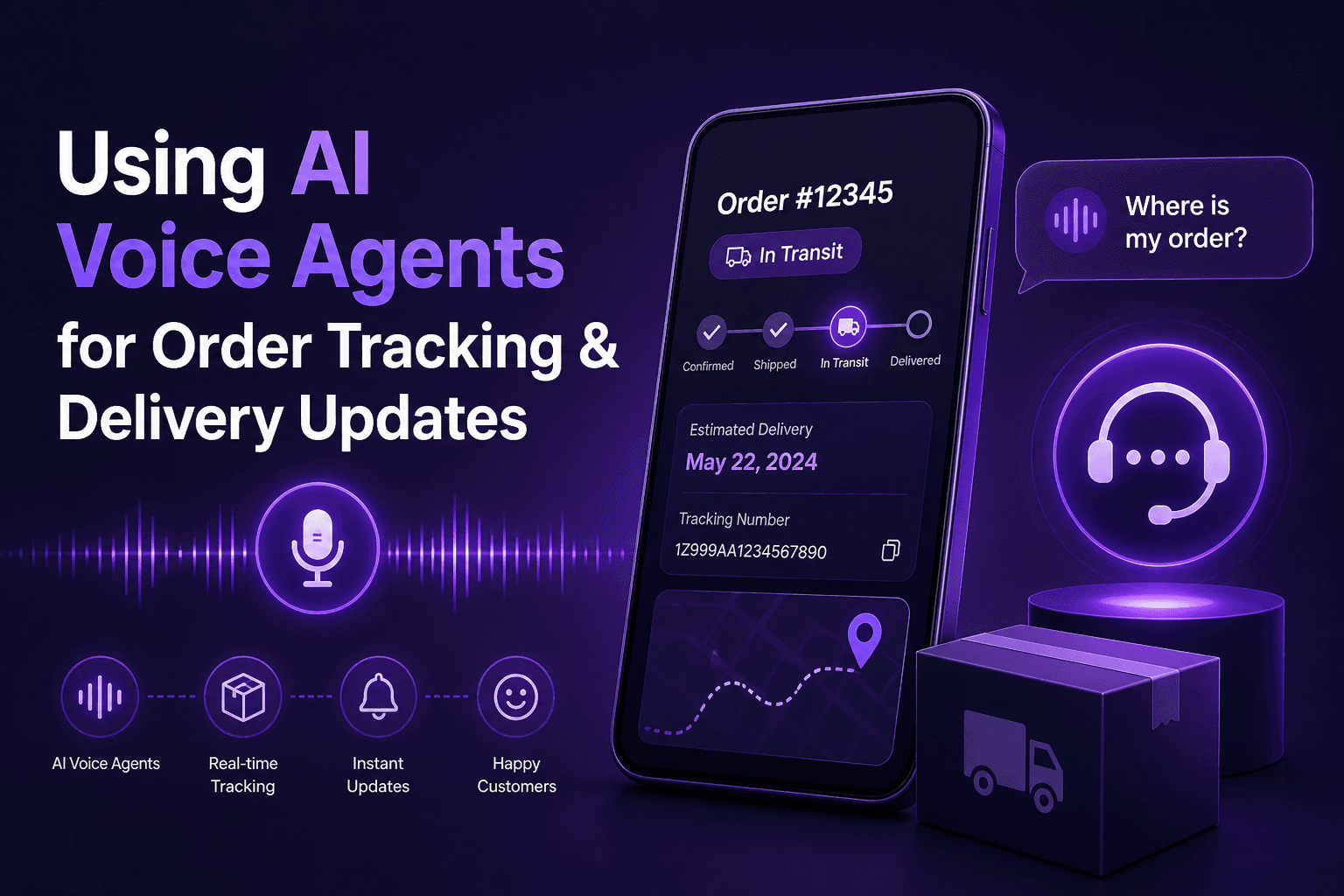Using AI voice agents for order tracking and delivery updates | Qual AI